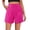 Red, variant on Women's High Waist Wide Leg Shorts Dressy Casual With Side Pockets Comfortable Summer Fashion Stretchy Trendy Lounge Outfits Black L Size
