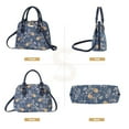thumbnail image 2 of Jane Austen's Blue Convertible Top Handle Purse Bag, 2 of 10