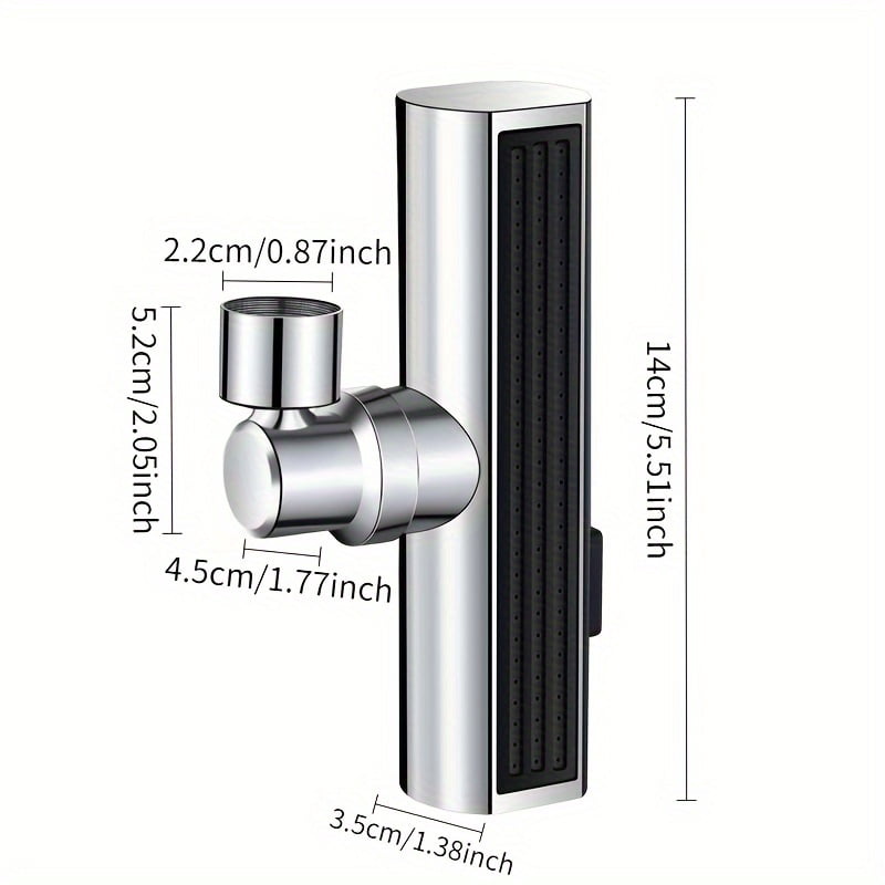 3-Mode Faucet Aerator Adapter, Universal Water Saving Sprayer Nozzle for Kitchen, Bathroom and RV