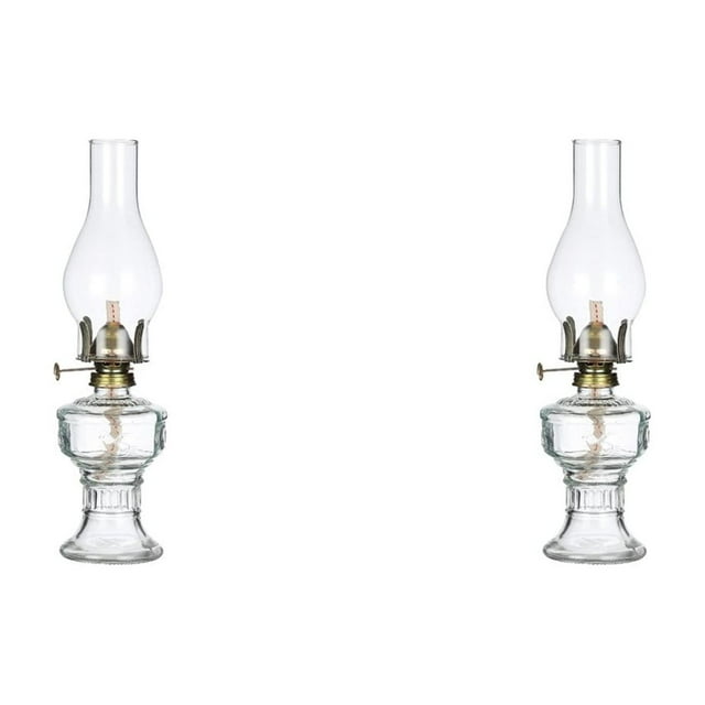 2X Lámpara de Aceite Rústica Lámpara de Carbón de Vidrio Vintage Lámparas de Aceite para Uso en Interiores Decoración del Hogar Iluminación Linterna de Aceite