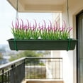 thumbnail image 2 of Artificial Plant Outdoor Fake Grass with Flowers UV Resistant Greenery Garden Porch Window Box Decorating, 2 of 6