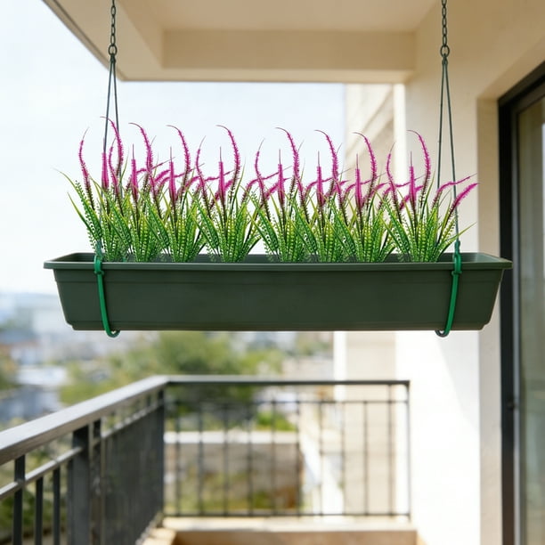A Artificial Bostons Ferns UVs Resistants Fade Resistants Plastic Greenerys For Indoor Outdoor Hanging Pots Porch Patio Home Office Decor