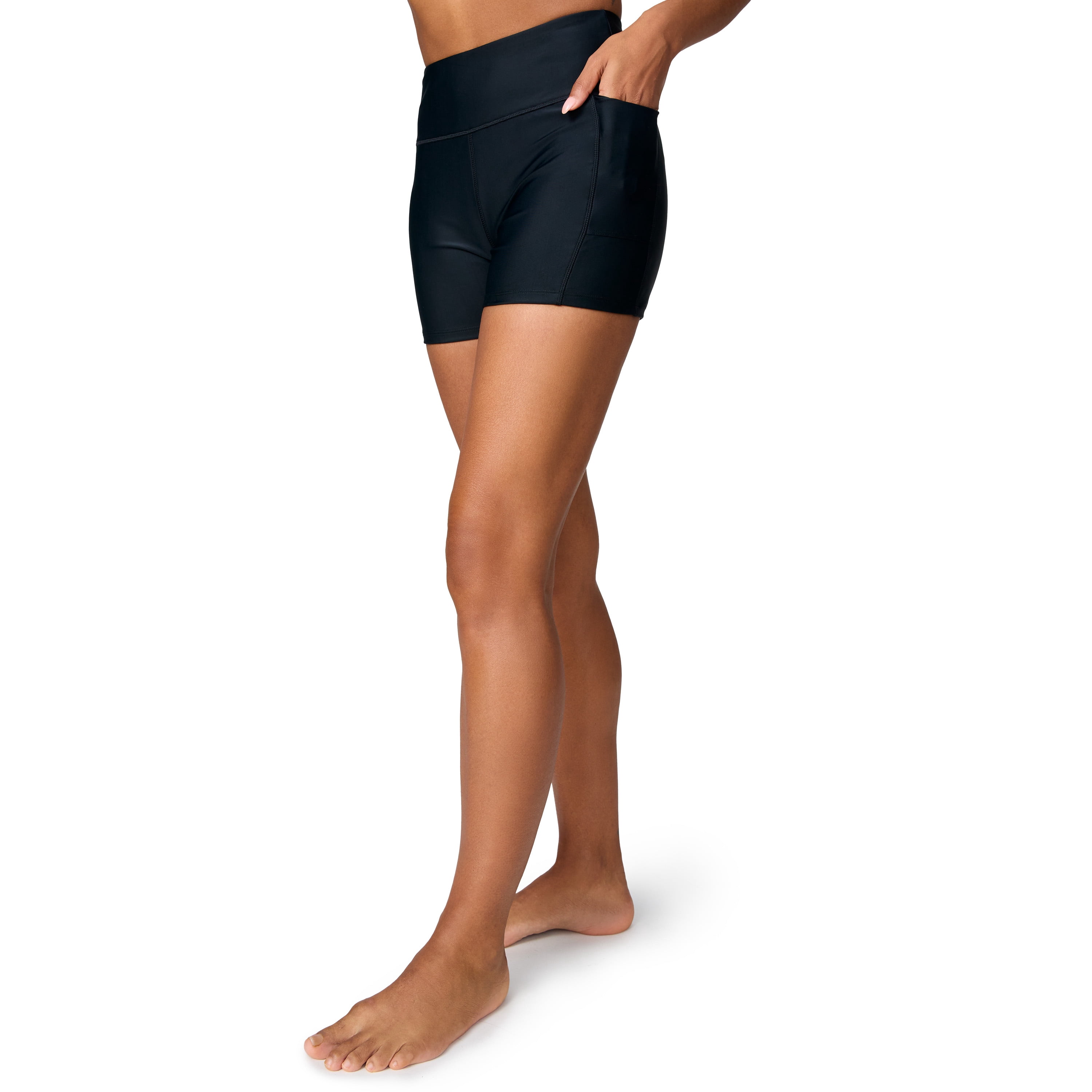 Free Country Women's Swim Biker Short Black XL