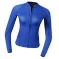 thumbnail image 1 of Chaquetas superiores de neopreno para mujer de 2 mm perfectas para esnórquel, buceo, surf, natación - , L L Macarena Traje de neopreno, 1 of 8