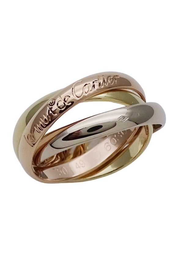 Pre-Owned Cartier Trinity Classic Ring for Women, 750PG, 750WG, or 750YG, Pink Gold,... (Good)
