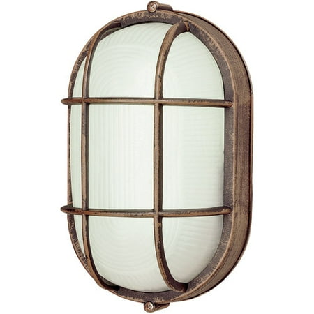 Belaire Oval Bulkhead 9 Outdoor Light Rust Belaire Oval Bulkhead 9 Outdoor Light
