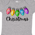 thumbnail image 4 of Inktastic Merry Christmas Rainbow Holiday Lights Boys or Girls Baby Bodysuit, 4 of 5