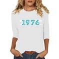thumbnail image 3 of Lumosvexa Women Graphic Short Shirt Sleeved Tops Womens Casual T-Shirt Crew Neck T-Shirt White Size 3XL, 3 of 5