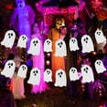 thumbnail image 5 of LHWEN Halloween Flower Banner Party House Door Hanging Decoration Material Thick and for All Ages Cute Expressions 3 Large Flowers 3 Small Flowers 1 Rope Neatly Cut Edges Perfect for Baby Room, 5 of 6