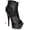 Black, variant on 609-NICKY-6" Booty With Glitter Detail