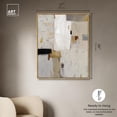 thumbnail image 4 of Cold Warmth Canvas Print Neutral Boho Art by Art Remedy, Gold Frame, 36 x 45, 4 of 6