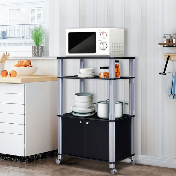Walmart microwave sale stand with storage