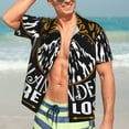 thumbnail image 7 of Pofeuu Not All Those Who Wander Are Lost 1 Print Hawaiian Shirt for Men Sleeves Casual Button Down Summer Beach Dress Shirts T-Shirts,Small, 7 of 7