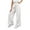 White, variant on Sweatpants for Girls Open Bottom Soft Athletic Performance Sweatpants Kids Loose Wide Leg Pants with Pockets