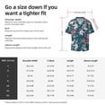 thumbnail image 7 of Xecao offers the Lilies Flowers for Men's Casual Short-sleeved Shirt, a button-up collared shirt with a pocket, perfect for beach vacations and yacht travel in the 3X-Large size., 7 of 7