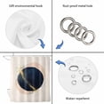 thumbnail image 3 of Navy Blue Abstract Art Shower Curtain Set - 72" x 78" Washable Bathtub Curtain with 12 Hooks, Modern Aesthetics Art Waterproof Fabric Stall Shower Curtains for Bathroom/Bathtub Décor, 3 of 6
