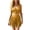 Yellow, variant on Dress for Women Western Faux Leather Two Piece Set Sleeveless V Neck Zip Crop Top Tassel Fringe Skort Stretch Vintage Matt High Waist Cowgirl Outfit Music Festival Concert Beach Party Vacation