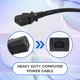 thumbnail image 3 of SatelliteSale Cable de Alimentación Universal para Computadora, Resistente y con Certificación UL, Macho NEMA 5-15P a Hembra IEC C13/C14, Cable Universal de PVC Negro, 4,5 M, 3 of 6
