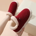 thumbnail image 6 of Fuzzy Slippers Women Thick Warm On Indoor Fluffy Winter House Shoes Bedroom Slippers Sole Comfortable Soft House Slippers House Slippers Women Red 40, 6 of 9