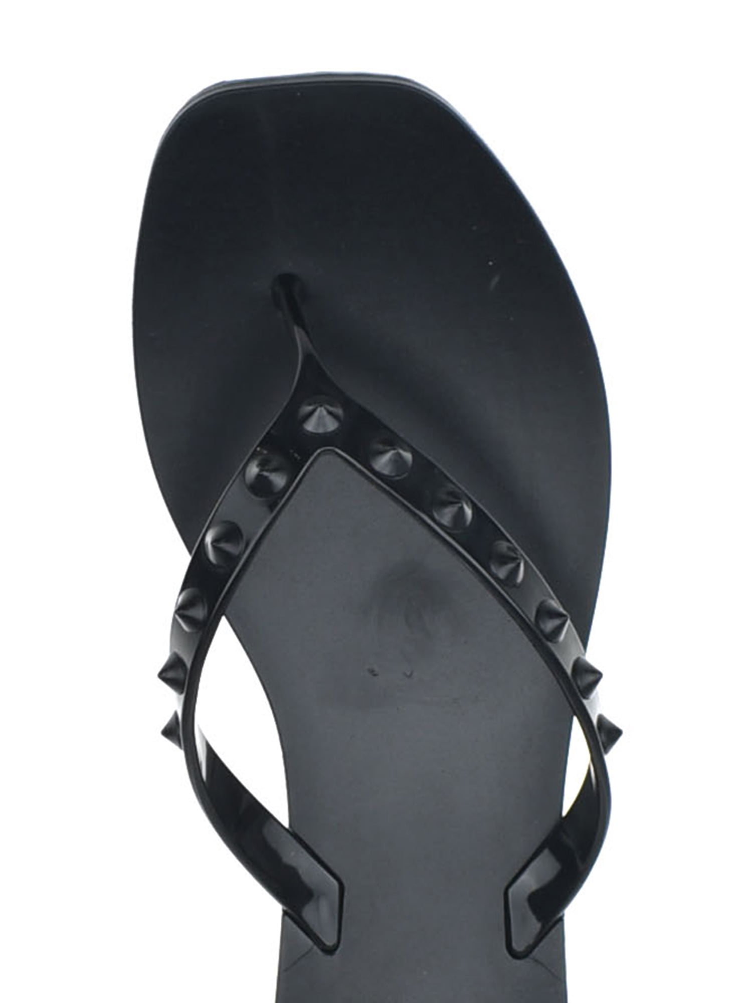 Time and Tru Women's Studded Jelly Flip Flop Sandals
