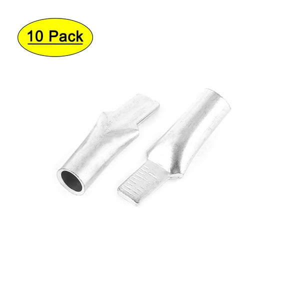 10 Pcs C45-25 25mm2 Cable Copper Terminal Wiring Connector Silver Tone