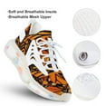 thumbnail image 3 of ORANGE MONARCH BUTTERFLY PATTERNED Walking Shoes for Men Woman Lightweight Tennis Fashion Elastic Sports Shoes Cushion Basketball Shoes, 3 of 7