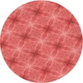 thumbnail image 1 of Ahgly Company Tapis Rond Lavable en Machine Intérieur Transitionnel Rouge, 4 Pieds Rond, 1 of 7