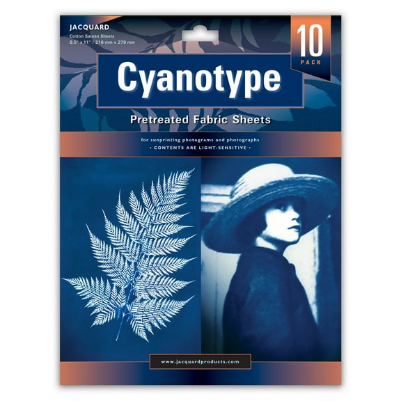 Jacquard Cyanotype Fabric Sheets - 10 pack