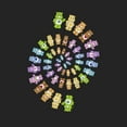 thumbnail image 2 of Men's Care Bears Colorful Spiral Graphic Tee Black X Large, 2 of 5