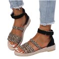 thumbnail image 5 of Juebong Sandals clearance Platforms & Wedges Women Girls Espadrilles Dressy Open Toe Buckle Ankle Strap Casual Summer Sandal, 5 of 5