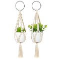 thumbnail image 1 of Macrame Plant Hangers 2 / 3 Pack Plant Hangers with Artificial Succulent Plants, 1 of 9