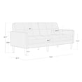 thumbnail image 6 of CHITA Mid-Century Sofas Furniture 73.2''W Faux Leather Sofa Couch Sets for Living Room Apartment, Cognac Brown, 6 of 9
