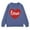 Navy, variant on Coerni Oversized Sweatshirts for Girls Cotton Crewneck Long Sleeve Pullover Cute Heart Graphic Shirts Athletic Warm Trendy Clothes