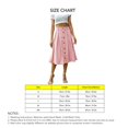 thumbnail image 4 of Faldas midi una línea plisada botton abajo falda elástico cintura casual transpirable falda para las mujeres, 4 of 7