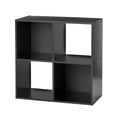 thumbnail image 3 of Mainstays 4 Cube Storage Organizer, Black, 3 of 6