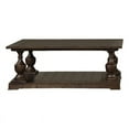 thumbnail image 2 of Walden Rectangular Coffee Table with Turned Legs and Floor Shelf Coffee, 2 of 4