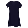 thumbnail image 5 of Daolelai Women's Summer Elegant Retro Sweetheart Neck Short Sleeve A-Line Skirt Work Party Casual Dress, 5 of 5