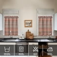 thumbnail image 5 of Floral Aesthetic Kitchen Curtains Set - Earthy Bohemian Tier & Valance with Rod Pocket Design, 5 of 5