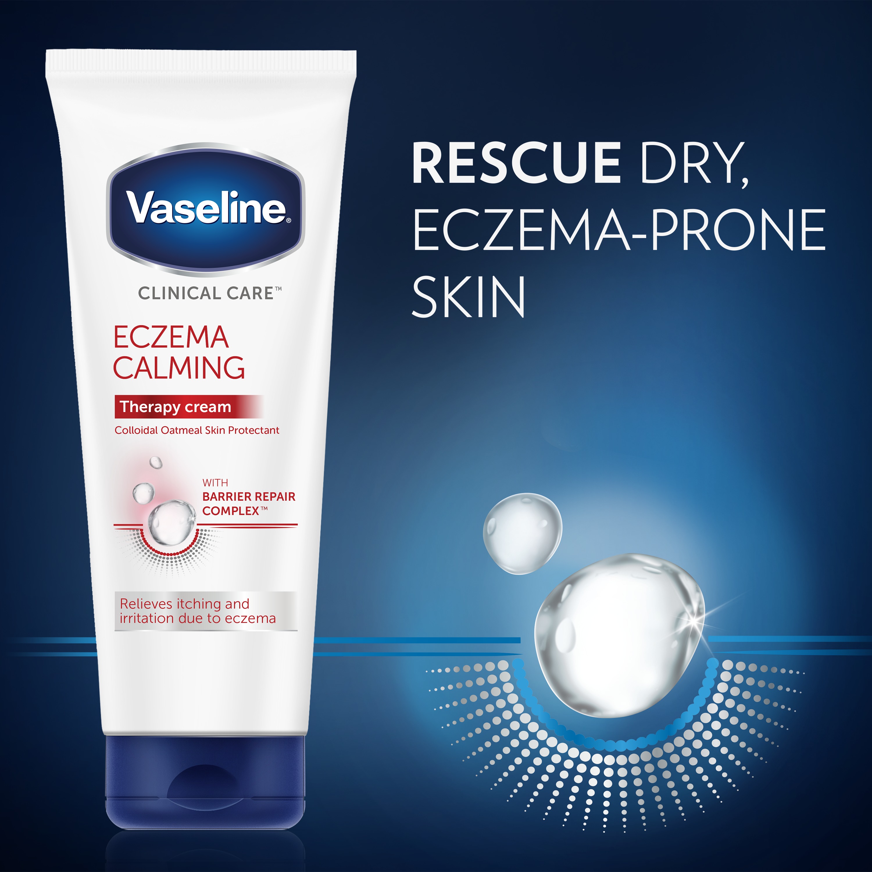 Vaseline Clinical Care Eczema Calming Body Cream, 6.8 oz - image 3 of 16