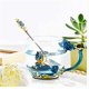 thumbnail image 5 of Taza de té esmaltada de 330ML, taza de café de cristal, taza de té rosa hecha a mano, Día de San Valentín, Día de la madre, regalo de cumpleaños con juego de cuchara de acero inoxidable, 5 of 5