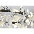 thumbnail image 4 of Design Living 8-Light Black Chandelier With Matte White Leaf Petals, 4 of 6