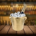 thumbnail image 4 of 1PC 3L Stainless Steel Ice Bucket Thick Head Ice Bucket Party Ice Bucket (Gold), 4 of 8