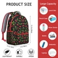 thumbnail image 6 of Cherry Print School Backpack for Women, Large Laptop Bookbag for College, Durable Work Backpack with Laptop Sleeve, Spacious Daypack for Commute Travel Gift, 6 of 6