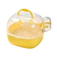 thumbnail image 2 of Small Animal Travel Carrier, Portable Bird Cage with Clear Panoramic View, Outdoor Carrier for Parrots, Hamsters, Guinea Pigs, Vet Visits & Car Travel, 1Pack Yellow, 2 of 6