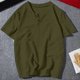 thumbnail image 1 of pstuiky camisetas de hombre, Camisa de manga corta con cuello para hombre, estilo casual, con cuello y media cremallera, con sensación de hielo y perla camisas casuales para hombre m, 1 of 8