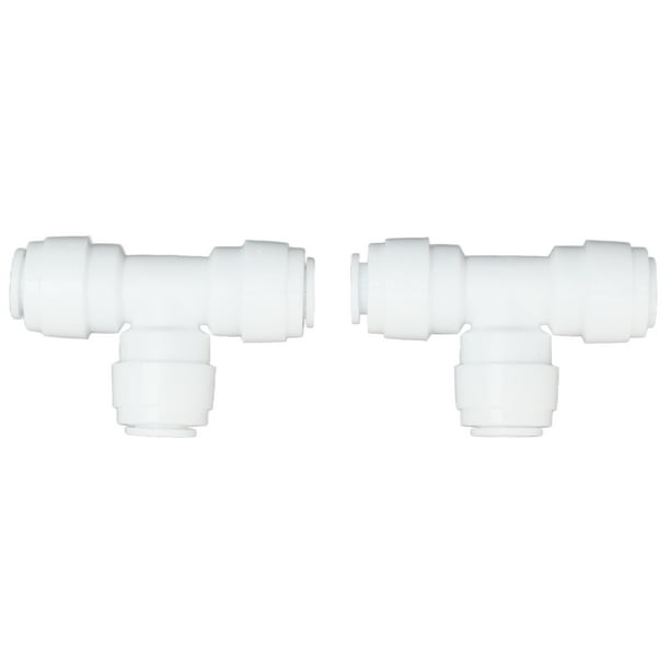 Quick Tee Connecter, Push In Fitting Plastic Water Tube Fitting 100PSI Wear  Resistant For Kitchen For Garden 
