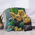 thumbnail image 3 of Goofa Fresh Passion Fruit Still Life Pattern Fleece Throw Blanket for Couch, Soft Checkered Flannel Blanket for Sofa, Warm Cozy Decorative Blanket Fall Decor Gift-50"x40", 3 of 6