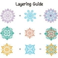 thumbnail image 4 of 11.8x8.2in Mandala Flower Layered Clear Stamps Vintage Mandala Rubber Transparent Seal Stamps Decoration, 4 of 8