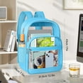 thumbnail image 3 of Fall Decorations Indoor Clear Backpack Transparent Bookbag For School Fabric PVC Transparent Backpack With Reinforced Strap For Women Men Capacity Clear Bag For College Travel, 3 of 8