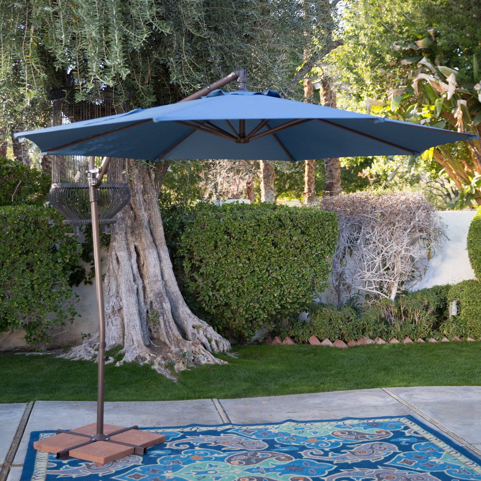 Coral Coast 9 ft. Steel Offset Patio Umbrella by
